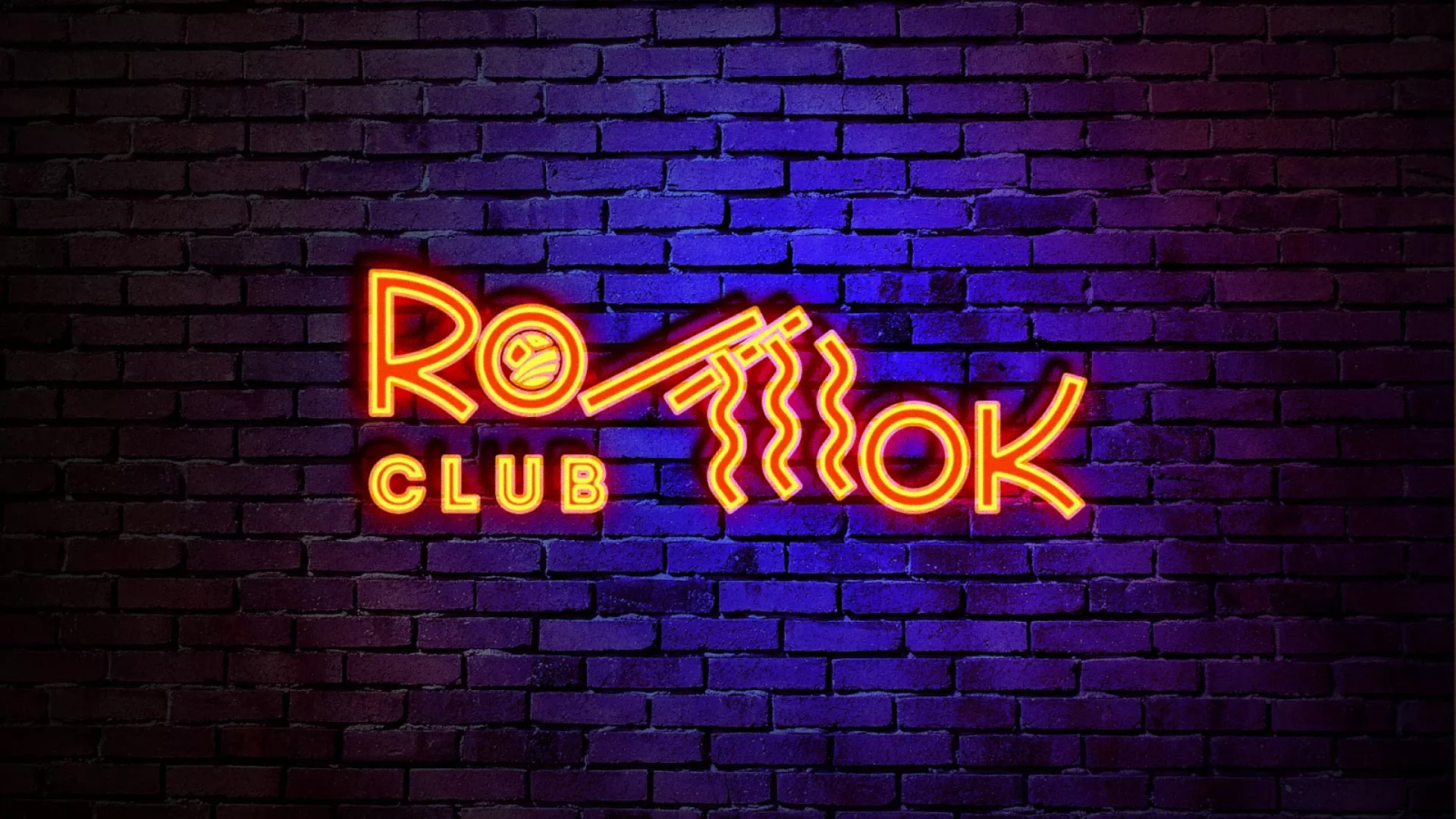 Разработка интерьерной вывески суши-бара «Roll Wok Club» в Железноводске